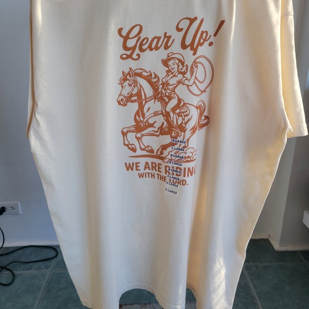Women’s s Gear Up Western Wear Color Comfort Wear T-Shirt (Size: XL) - Picture 7 of 11